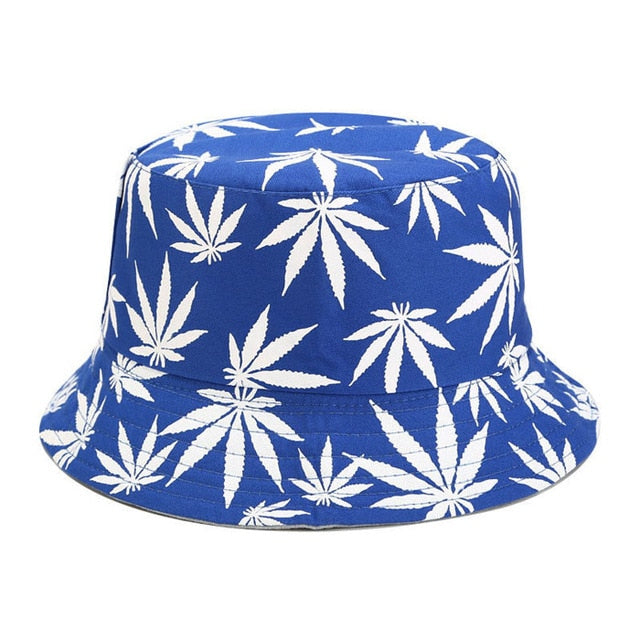 Cotton Maple Leaf Bucket Hat