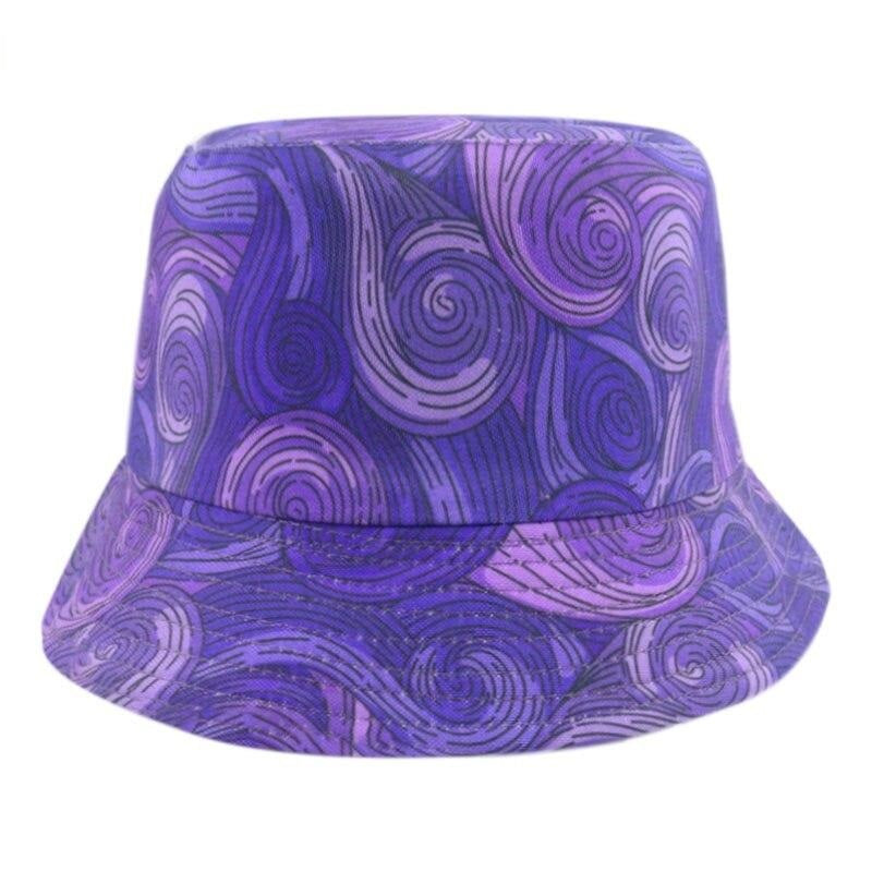 Reversible Purple Fisherman Hat