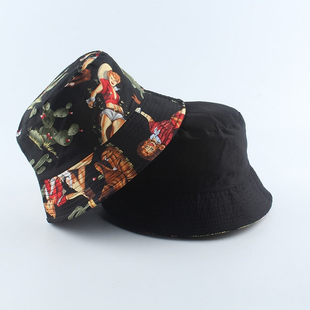 Panama Print Bucket Hat