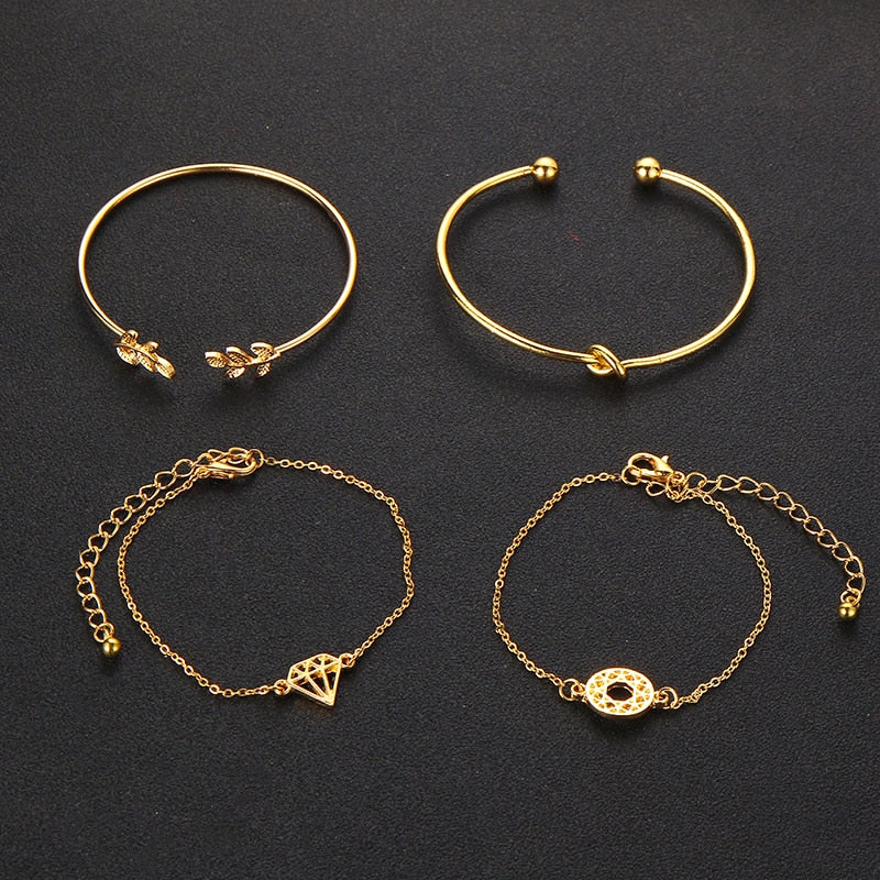 Set 4 Bracciali Oro