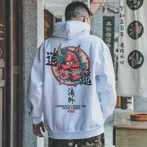 Casual Japanese Streetwear Hoodie