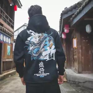 Casual Japanese Streetwear Hoodie