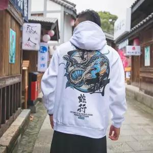 Casual Japanese Streetwear Hoodie