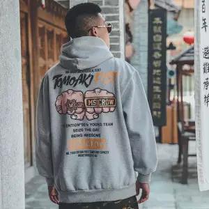 Casual Japanese Streetwear Hoodie