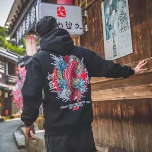 Casual Japanese Streetwear Hoodie