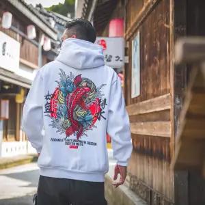 Casual Japanese Streetwear Hoodie