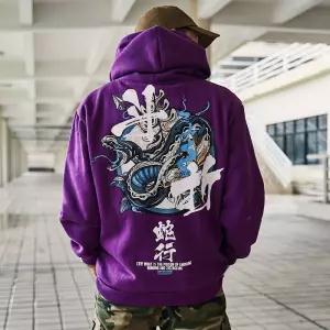 Casual Japanese Streetwear Hoodie