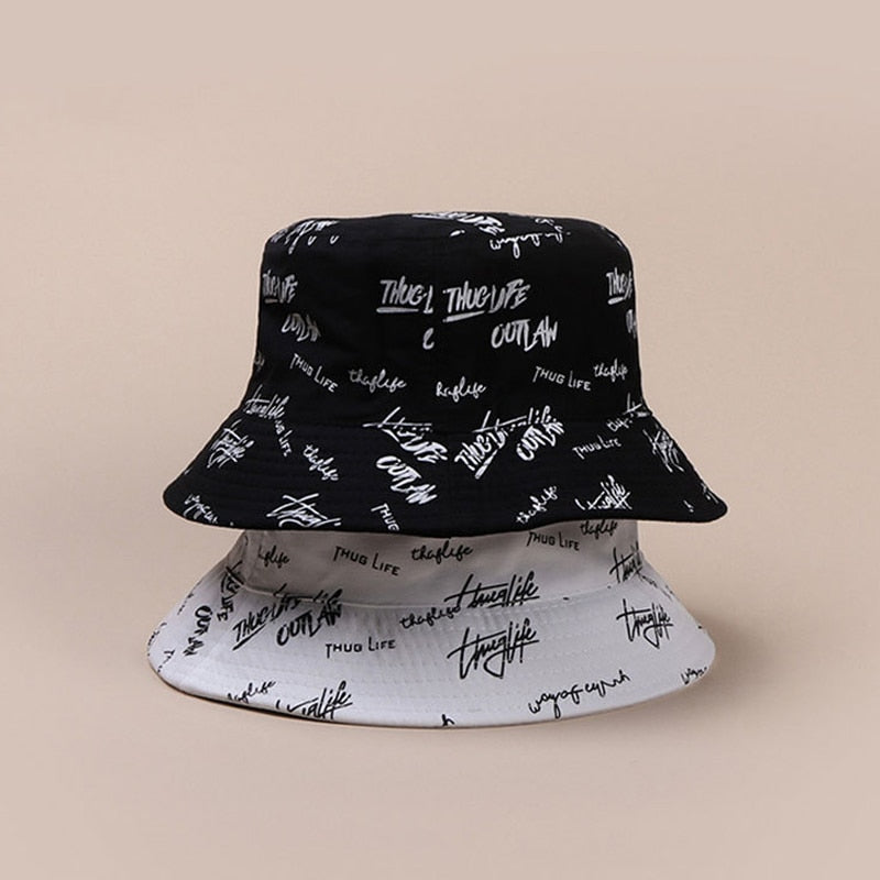 Fashion Letter Bucket Hat