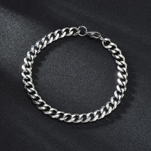 3/5/7mm Bracciale Cuban Chain