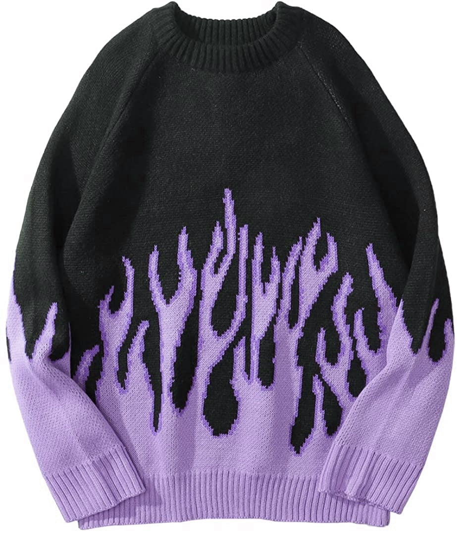 Purple Flame Sweater