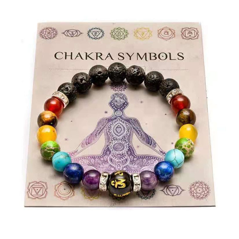 Bracciale Chakra con diffusore di olio