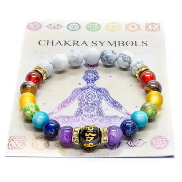 Bracciale Chakra con diffusore di olio