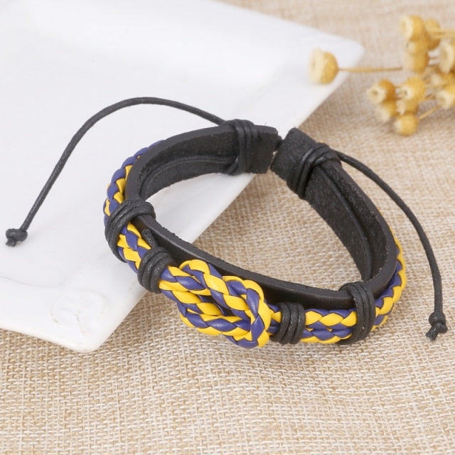 Bracciale di Pelle Intrecciata