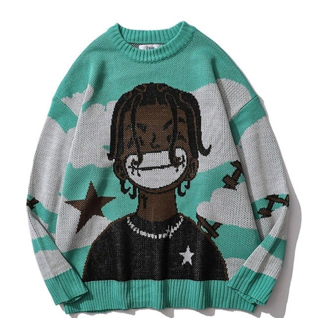 Harajuku cartoon sweater