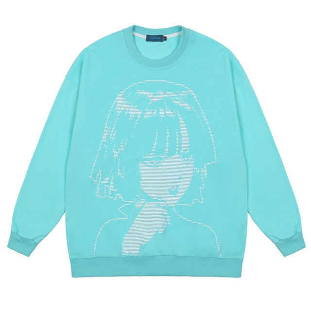 Anime Women Printed Hoodie