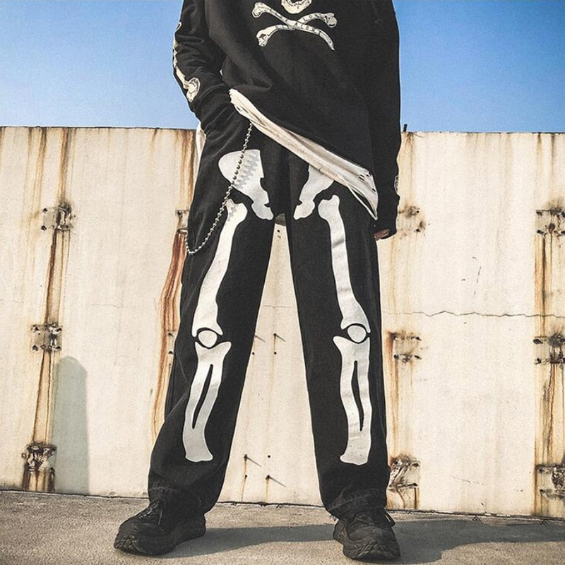 Skeleton Oversized jeans