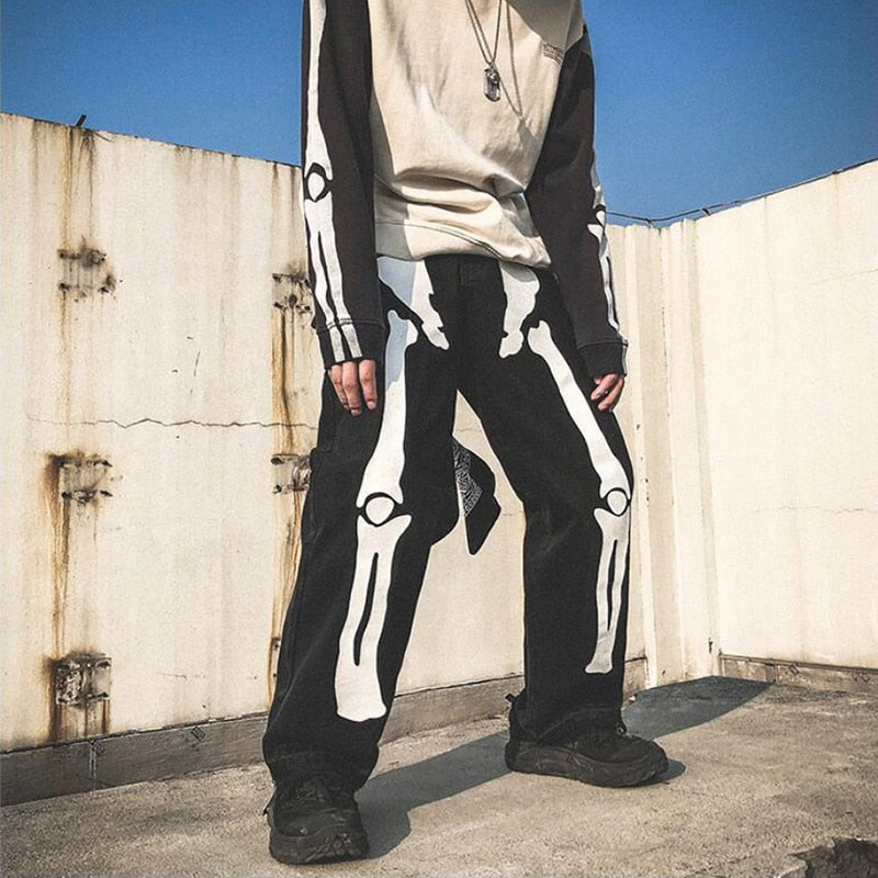 Skeleton Oversized jeans